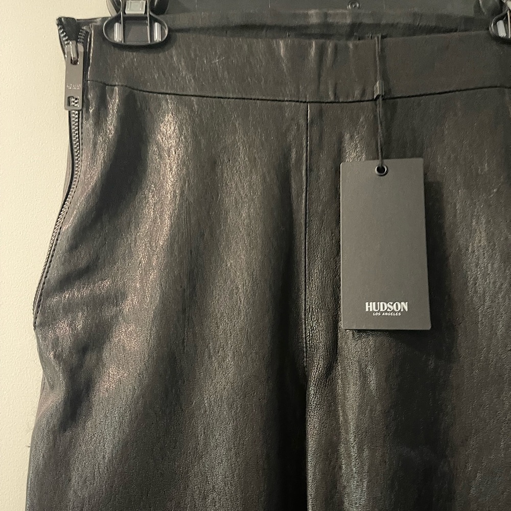 Hudson Jeans leather legging pant